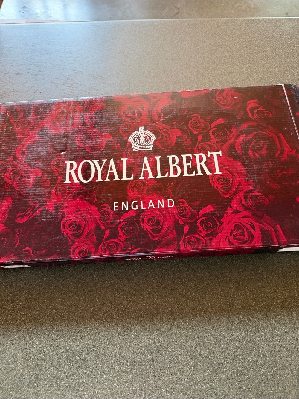 Royal Albert 1962 Vintage Red Rose Bone China 3 section Serving Tray